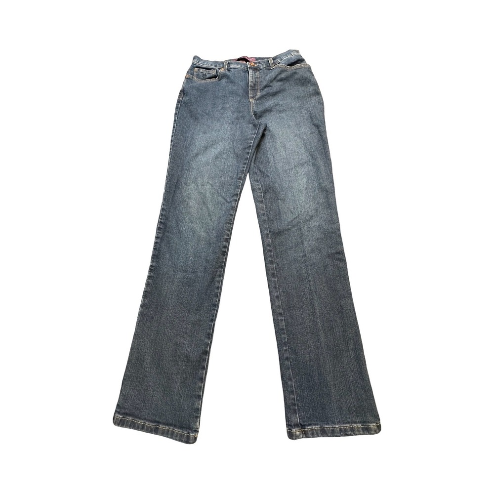 Gloria Vanderbilt Amanda Jeans Womens 30x31 Dark Wash Straight Denim Modest